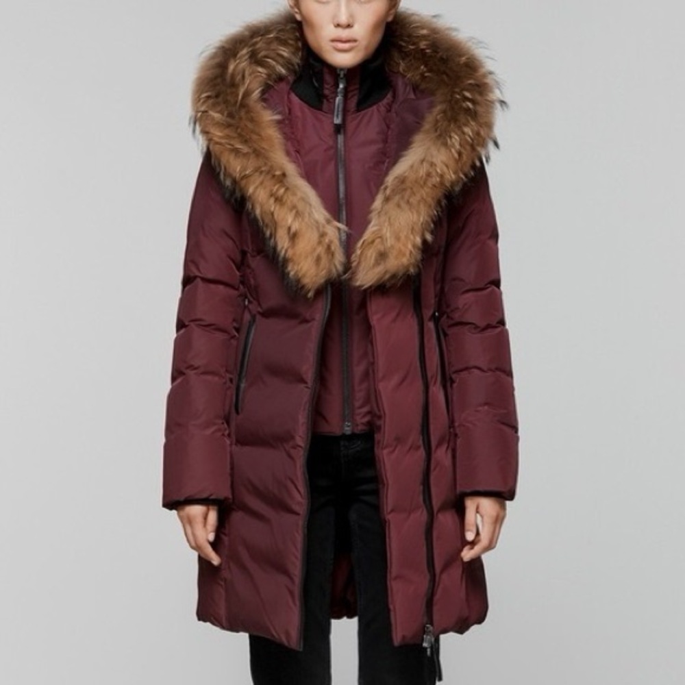 Mackage KAY down coat with natural fur Signature Collar-Medium
